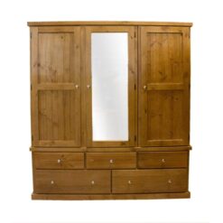 Apartment 3 Door 5 Drawer Wardrobe _Timber Wardrobes