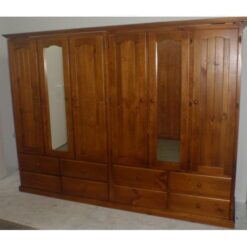 Colonial 6 Door 8 Drawer Wardrobe _Timber Wardrobes