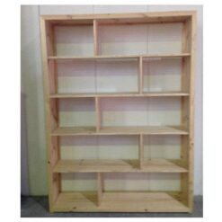 Zig Zag bookcase 1500w x 2000h_Timber Bookcase