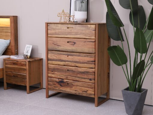 Fremantle Tallboy – Aussie Hardwood with Premium Storage | Bedroom Furniture - Image 2