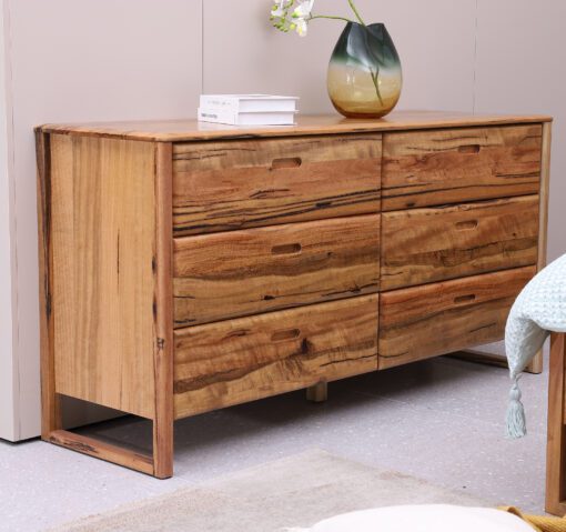 Fremantle Dresser – Aussie Hardwood with Natural Timber Finish | Bedroom Furniture - Image 3