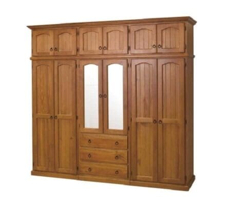 ARRONE 5 PIECE WARDROBE WITH 12 DOORS AND 3 DRAWERS_Timber Wardrobes